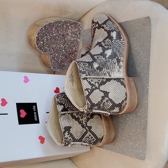 🎉HP🎉! Dolce Vita ⭐️NWT⭐️ Size 7 Snake Print Stella Booties! ❤❤❤ - Picture 11 of 16